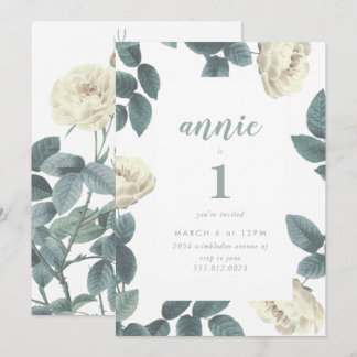 Einladung von Girl White und Green zum ersten Gebu