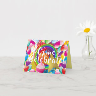 Einladung von Girls Birthday Party Balloons