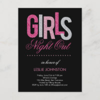 Einladung von Girls Night Out Junggeselinnen-Absch