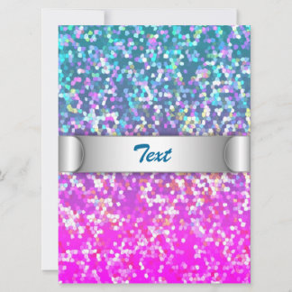 Einladung von Glitzer Graphic Background
