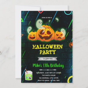 Einladung von Glow Halloween-Party