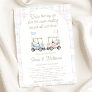 Einladung von Golf Gender - Baby Golf Carts