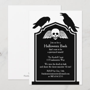 Einladung von Gravestone Halloween-Party