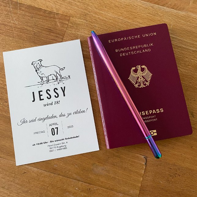 Einladung von Great Dane zum Geburtstag (Von Creator hochgeladen)