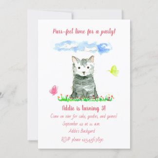 Einladung von Grey Kitten Girl zu dritter Geburtst
