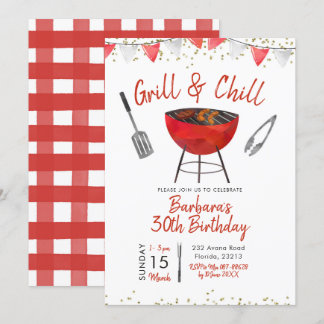 Einladung von Grill und Chill Adult zum Geburtstag