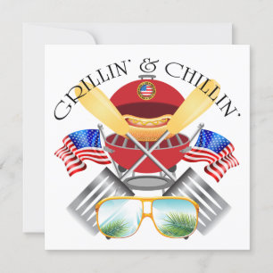 Einladung von Grillin und Chillin zu patriotischen