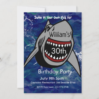 Einladung von Haifischen zum Geburtstag, Haiangrif
