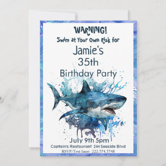 Einladung von Haifischen zum Geburtstag, Haiangrif