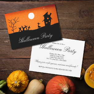 Einladung von Halloween-Party Fall