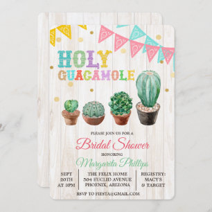 Einladung von Heiligen Guacamole Cactus Bridal Dus