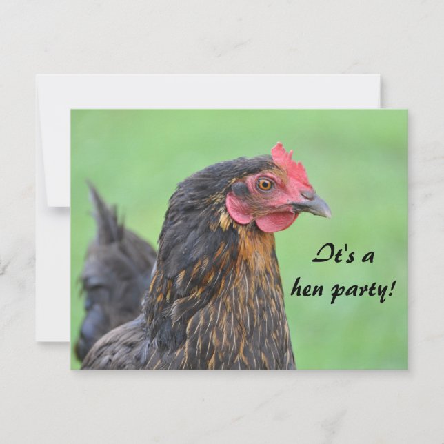 Einladung von Hen Party batchelorette (Vorderseite)