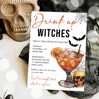 Einladung von Hexen Halloween-Party trinken