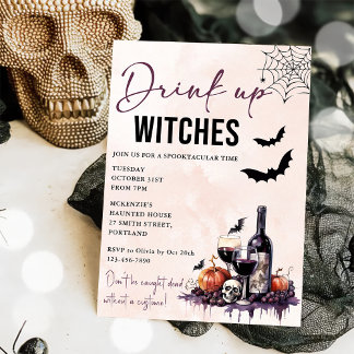 Einladung von Hexen Halloween-Party trinken