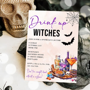 Einladung von Hexen Halloween-Party trinken