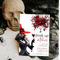 Einladung von Hexen Halloween-Party trinken