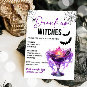 Einladung von Hexen Halloween-Party trinken
