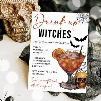 Einladung von Hexen Halloween-Party trinken