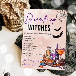 Einladung von Hexen Halloween-Party trinken