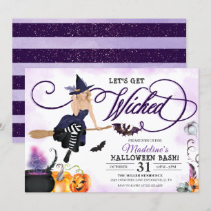 Einladung von Hexenmeister Halloween-Party