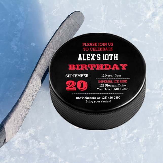 Einladung von Hockey Birthday (Von Creator hochgeladen)