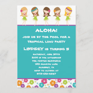 Einladung von Hula Girls