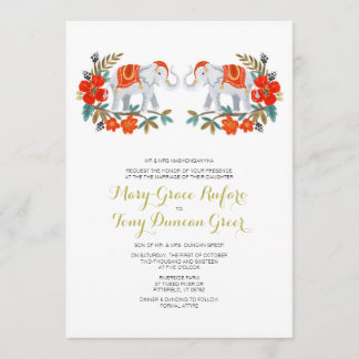 Einladung von indischen Elefanten