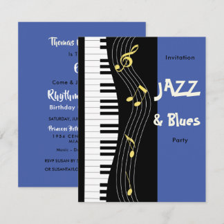 Einladung von Jazz und Blues zum Geburtstag