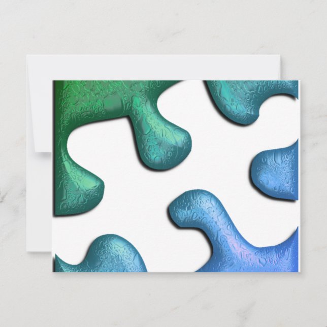 Einladung von Jigsaw Puzzle Piece (Vorderseite)