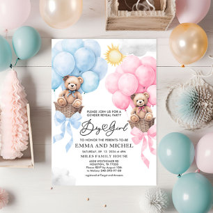 Einladung von Jungen oder Mädchen, Gender Reveal B