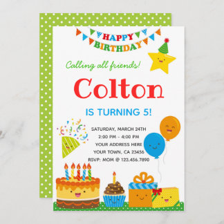 Einladung von Jungen zum Geburtstag