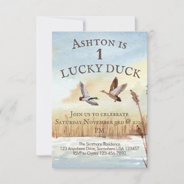 Einladung von Jungs (Vorderseite)