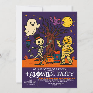 Einladung von Kids Halloween-Party   Halloween-Kar