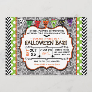 Einladung von Kindern Halloween-Party, Einladung z
