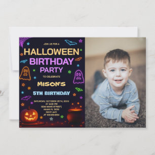 Einladung von Kindern zu Geburtstag   Boo Bash