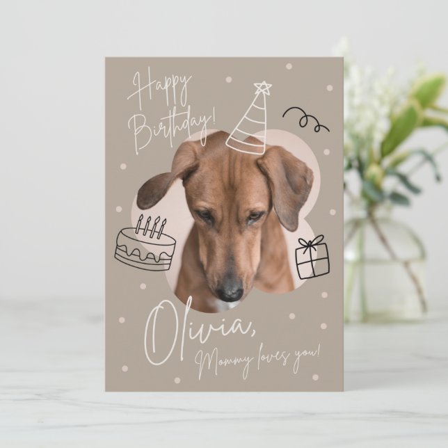 Einladung von Kindern zum Geburtstag (Stehend Vorderseite)