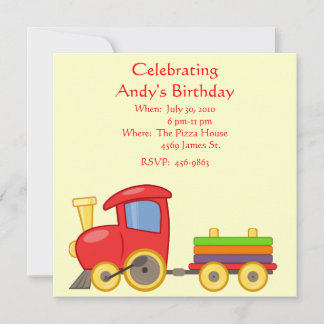 Einladung von Kinderzug zum Geburtstag