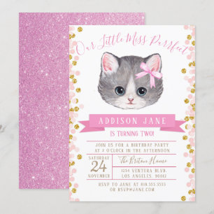 Einladung von Kitten zum Geburtstag