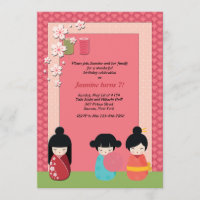 Einladung von Kokeshi Playmates
