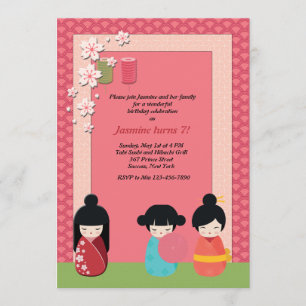 Einladung von Kokeshi Playmates