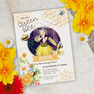 Einladung von Königin Bee Birthday