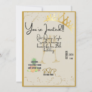 Einladung von Königin Birthday
