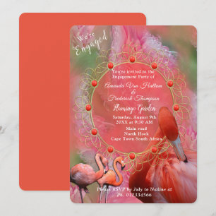 Einladung von Korallen, Gras und Peony-pink Blüten