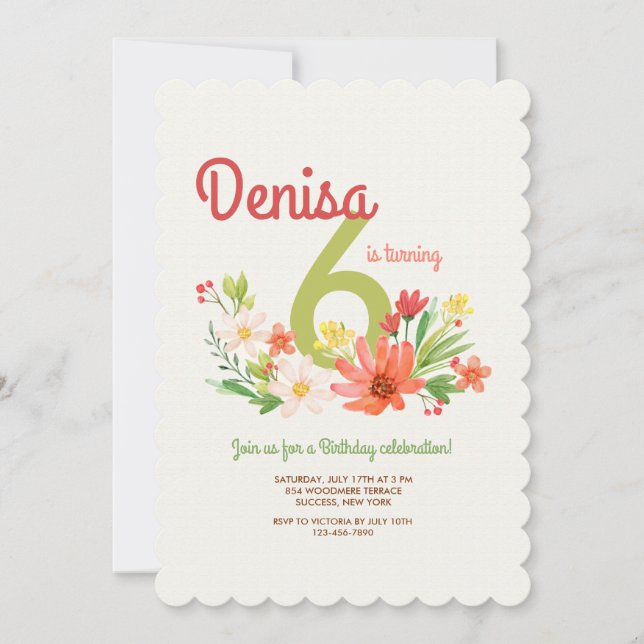 Einladung von Korallenmilch (Vorderseite)