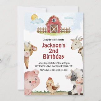 Einladung von Landtieren zum Geburtstag