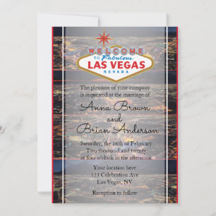 Einladung von Las Vegas zur Hochzeit