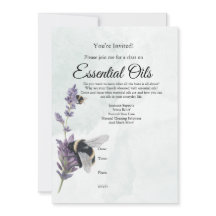 Einladung von Lavendel und Bienen