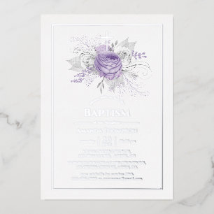 Einladung von Lavendel und Silberblume