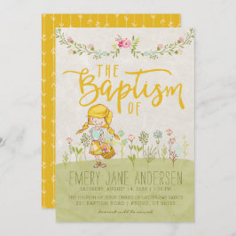 EINLADUNG VON LDS BAPTISM | Niedlich Shabby Floral