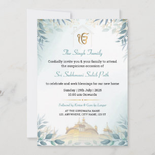 Einladung von Leafy Sikh Housewarming